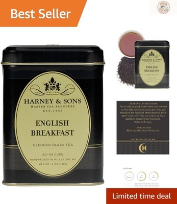 Harney & Sons English Breakfast Black Tea   4oz Loose Leaf for Ultimate Luxury