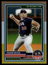 2023 Panini Stars & Stripes VAUGHN NECKAR BRONZE SILVER & GOLD PRIZM #12