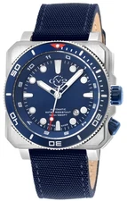 GV2 by Gevril Men's 4542 XO Submarine Swiss Automatic SW200 Blue Canvas Watch