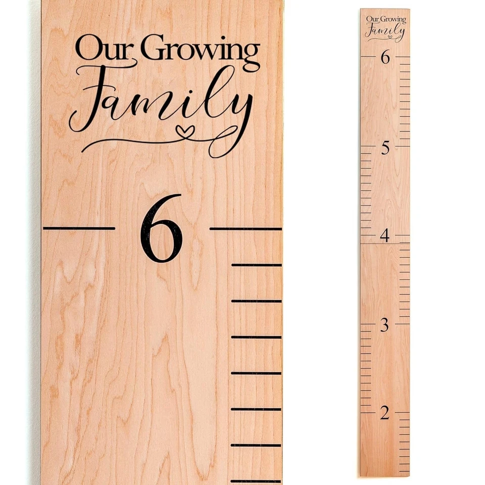 Growth Ruler for Children - Natural Wood, Wall Measurement - Image 3 of 4