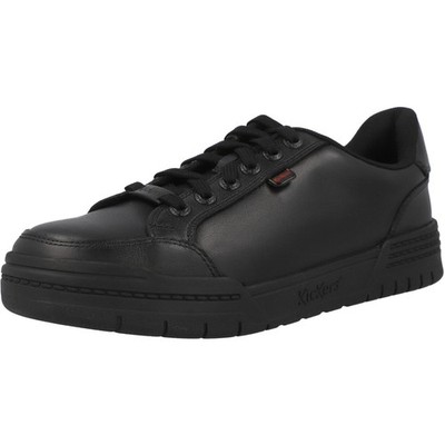 Kickers Klapton Black Leather School Trainers