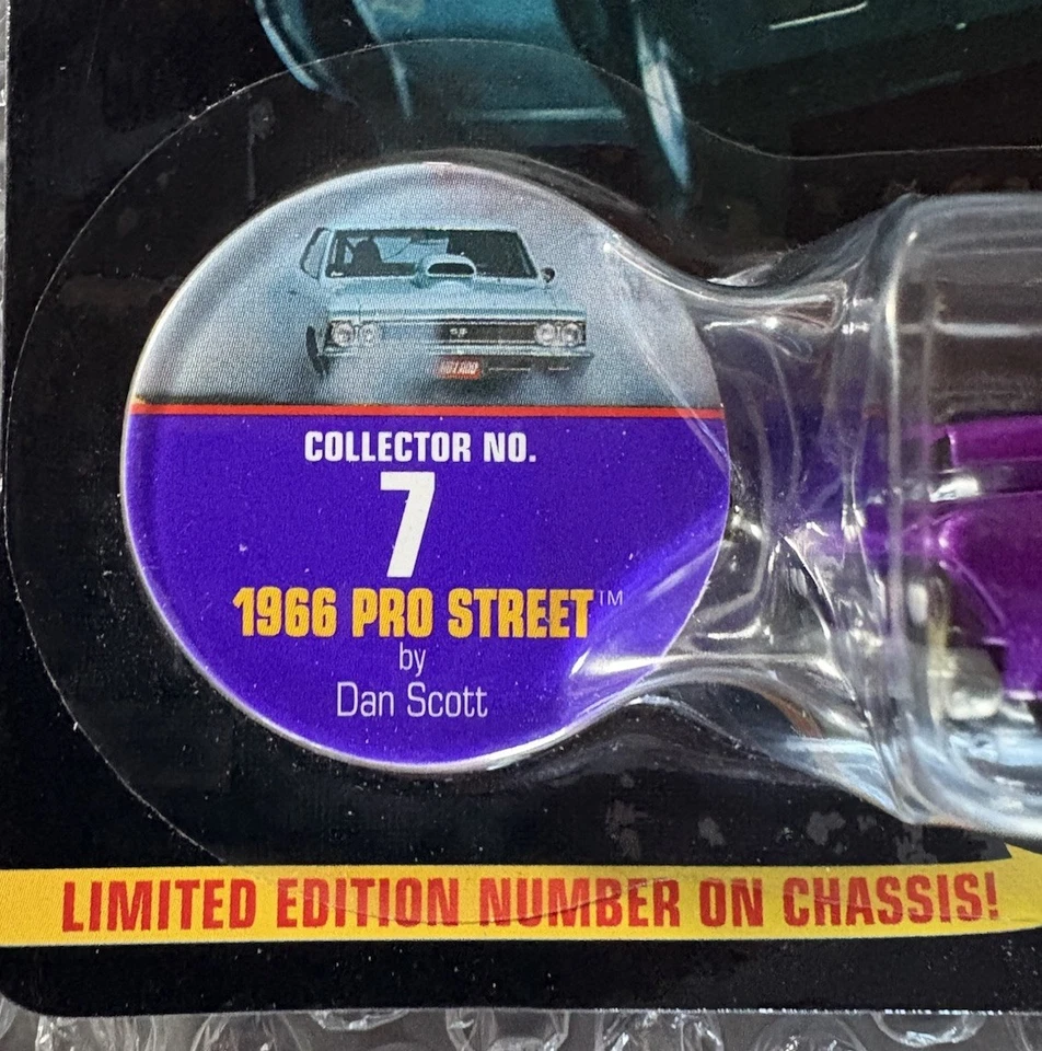 Johnny Lightning Hot Rods 66 GTO Pro Street edición limitada de 1997 púrpura Foto 4 de 4