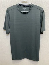 Kenneth Cole Active Large T-Shirt Dark Green Short Sleeve Tech SS Tee $49