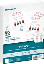 Printworks Blank Printable Postcards for Mailing & Printing - 1000 Cards