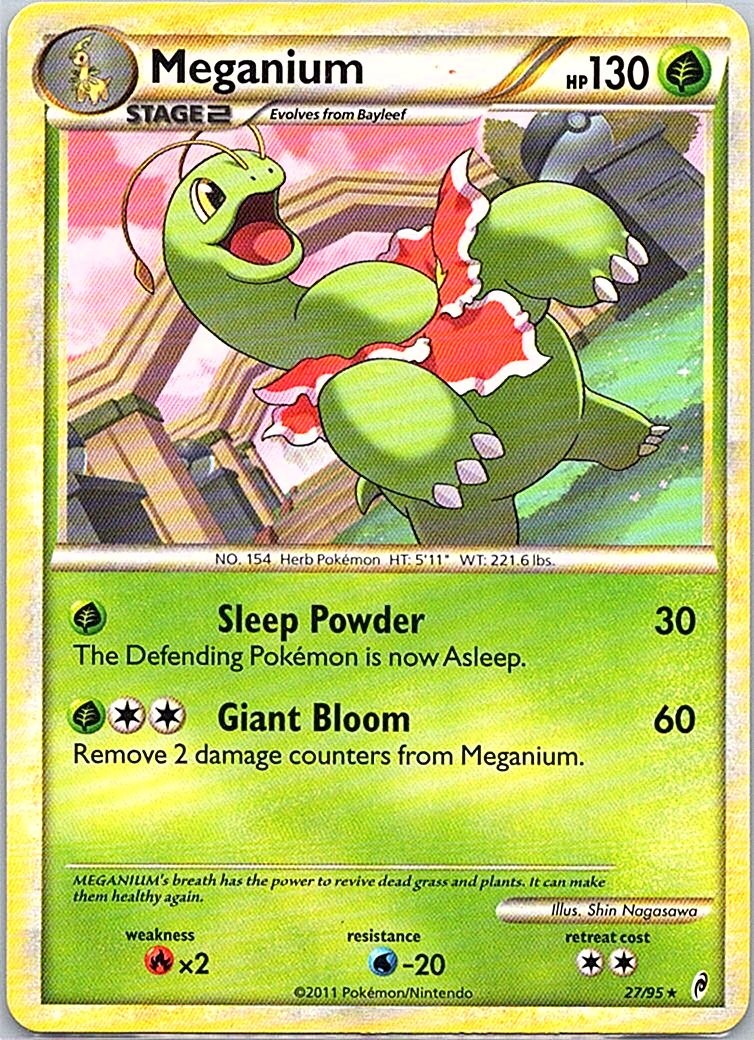 Meganium 27/95 Rare Call of Legends NM