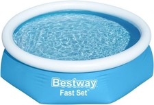 Bestway 6ft x 20in Blue Round Fast Set Inflatable Above Ground Pool