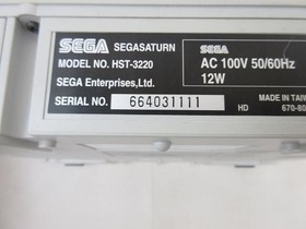 Bundle Used Game Sega Saturn Console HST 3220 Working Unit With Original Box