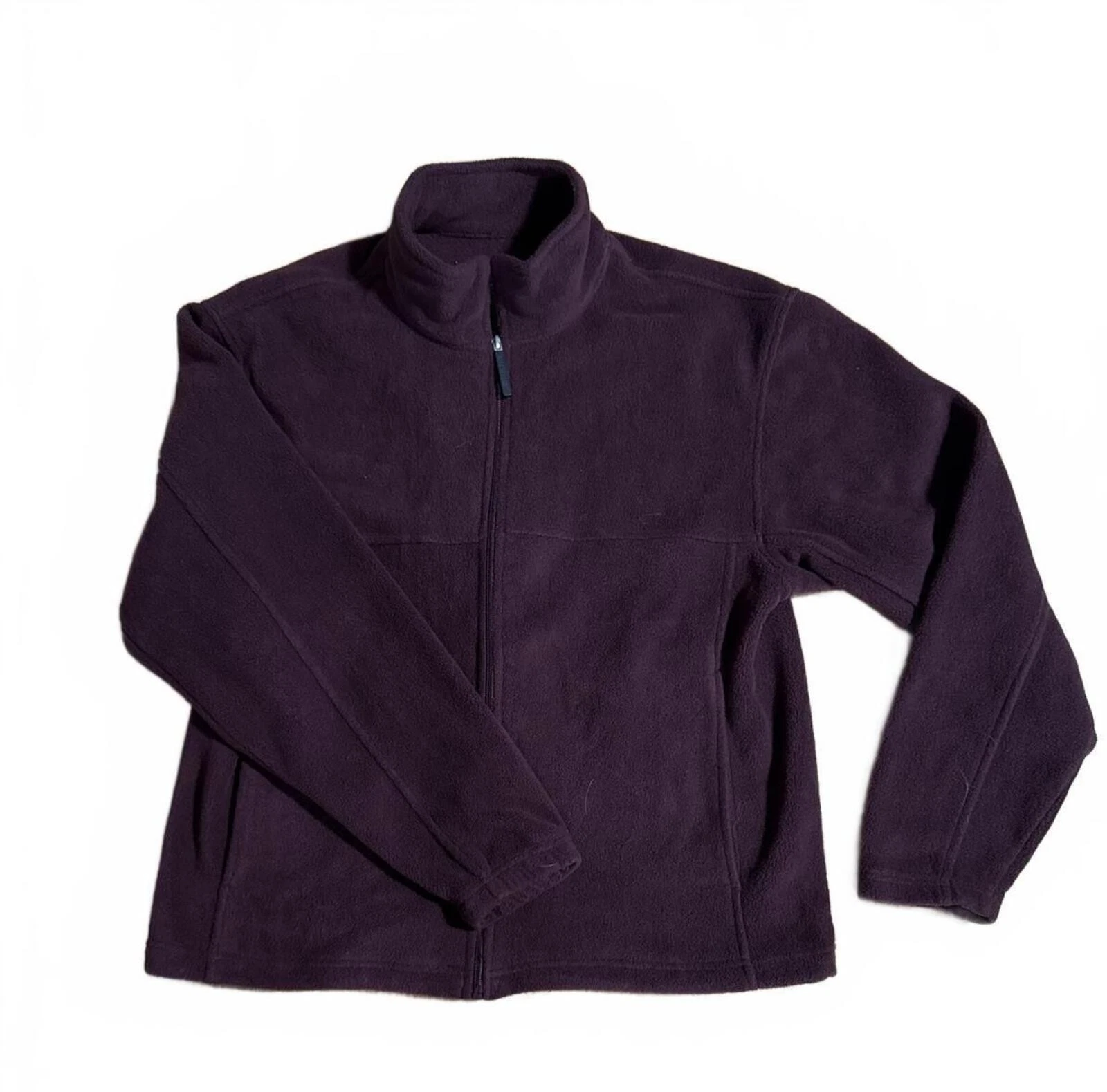 Reel Legends Maroon Polyester Fleece Jacket Medium
