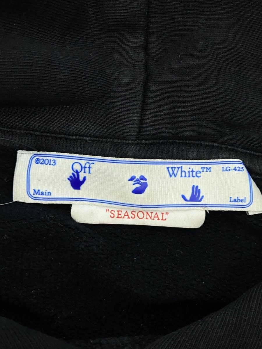 OFF WHITE Felpa con cappuccio OFFWHITE nera XXL usata