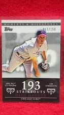 2007 Topps Moments & Milestones Greg Maddux 193 Strikeouts #67/150 #13 Braves