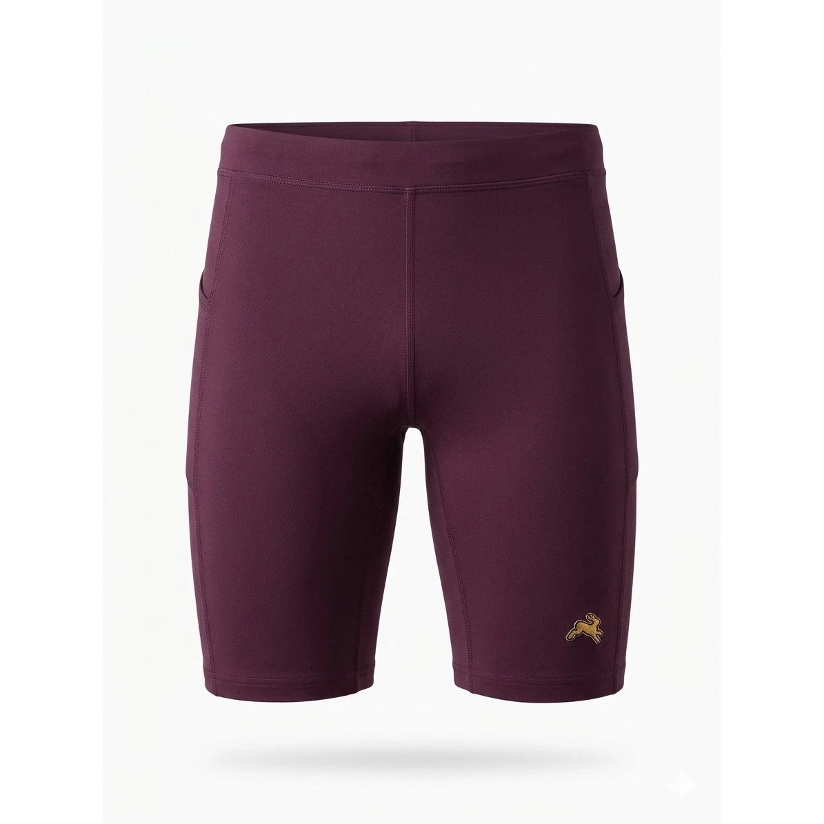 Tracksmith Mens Turnover Half Tights Maroon 9" Running Shorts Size M