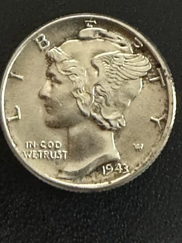 1943 P Mercury Dime BU