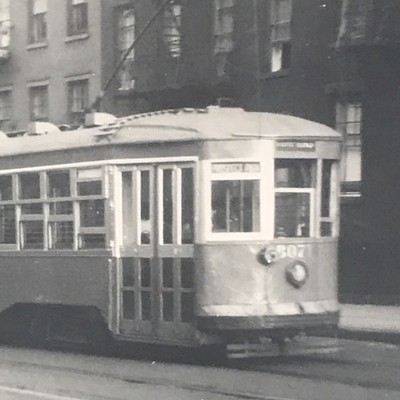 Brooklyn & Queens Transit System B&QT #8071 Streetcar Trolley Snapshot Photo