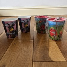 Wyldstyle McDonalds Happy meal Lego cups and USA holographic cups