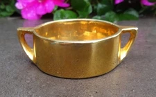 Noritake Metallic Gold Porcelain TUB Open Salt Dip, Cellar, Dish!