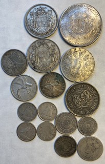 Monedas extranjeras 80 % plata 3 98 oz varios países