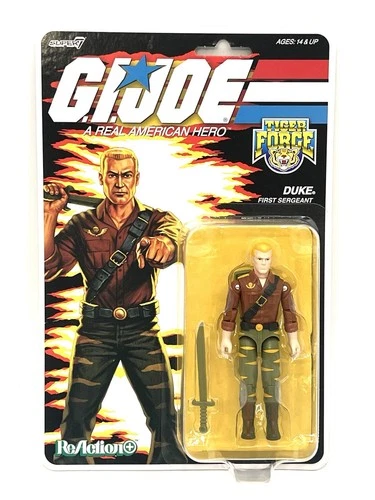 Reaction Super7 G.I.Joe Tiger Force Duke O-Ring Boxed 3.75"