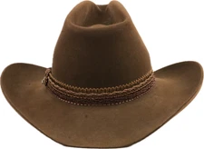 Stetson 5X Cowboy Hat Size 7 1/8 Western Brown - Fast Ship!