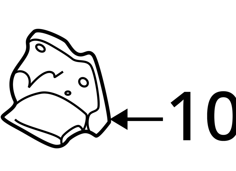 适合 2002 - 2007 年 BUICK RENDEZVOUS BRACKET ASM-HOOD PRIM LAT 10319308 - 全新原始设备制造商 — 第 3/3 张图片