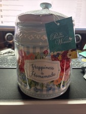 Pioneer Woman Sweet Rose Cookie Jar Happiness is Homemade-NEW IN BOX