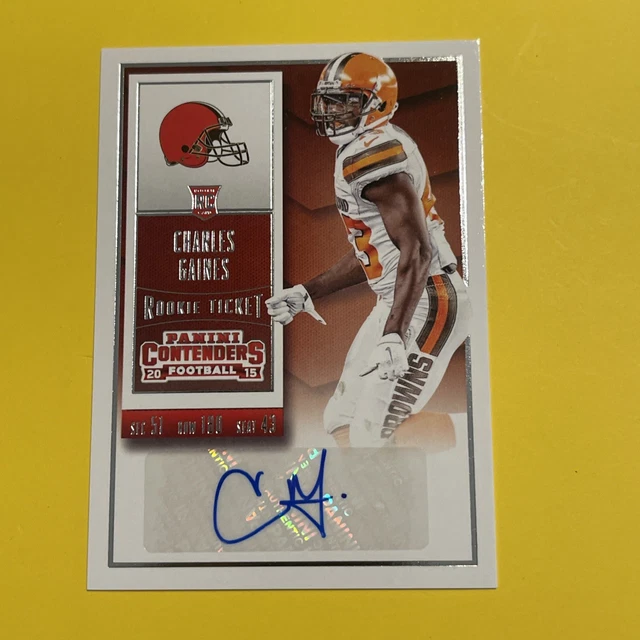 2015 Panini Contenders - Rookie Ticket Charles Gaines #243 (AU, RC)