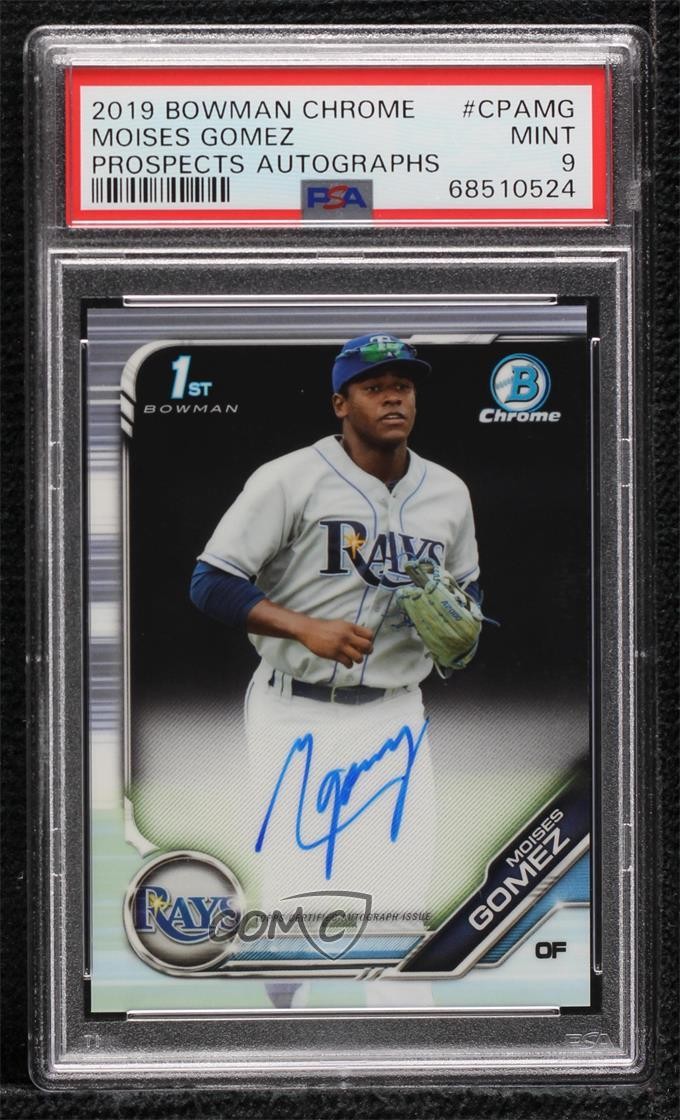 2019 Bowman Chrome Prospects Auto Moises Gomez #CPA-MG PSA 9 MINT Auto 0f5t
