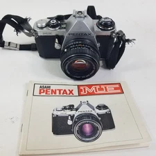 Pentax ME SLR W/ SMC Pentax-M 1:1.7 50mm Asahi Lens & Manual