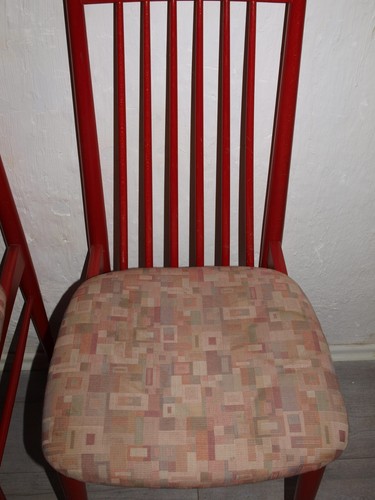 2 ROTE "CASALA" TRUE VINTAGE STÜHLE KÜCHENSTÜHLE STUHL MID CENTURY DANISH DESIGN - Bild 10 von 10