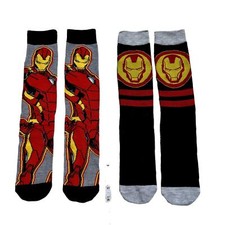 Character Socks - Marvel Iron Man- Mens 8-12