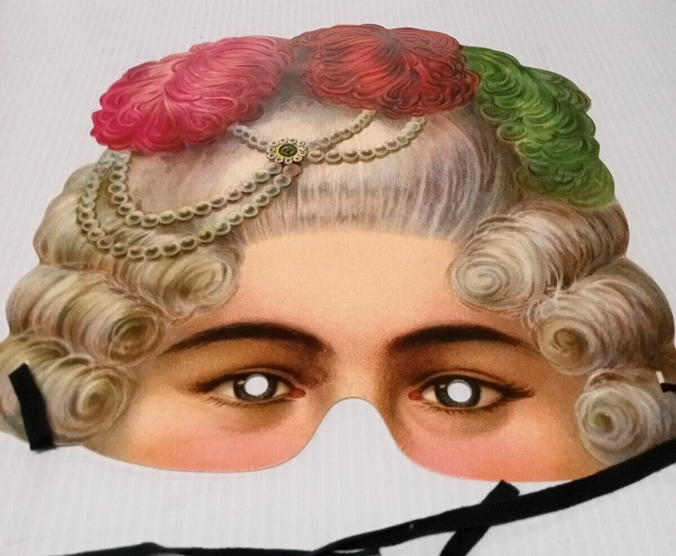 Victorian lady Mask Fascimile of Gen Mask H&P ENGLAND Stockholms Leksaksmuseum - Image 2 of 4