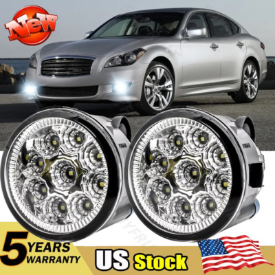 LED Front Bumper Fog Light Driving Lamp For INFINITI M37 M56 2011-2013 Sedan 2x