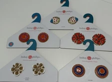 5 Lindsay PHILLIPS INTERCHANGEABLE SHOE SNAPS Fish Florida Gators Team  Jeweled