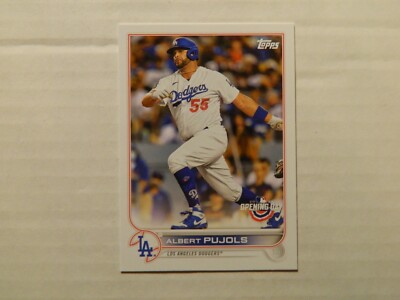 2022 Topps Opening Day Card of Albert Pujols - Dodgers | eBay