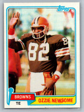 Ozzie Newsome 1981 Topps #435  Football Card Browns