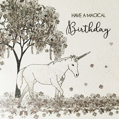 Five Dollar Shake Handmade Unicorn Greeting Card - Have a Magical Birthday Card