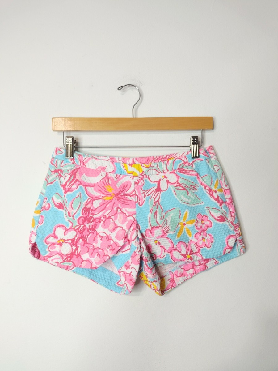 Lilly Pulitzer Adie Shorts Breakwater Blue Lolita 11580 Pineapple