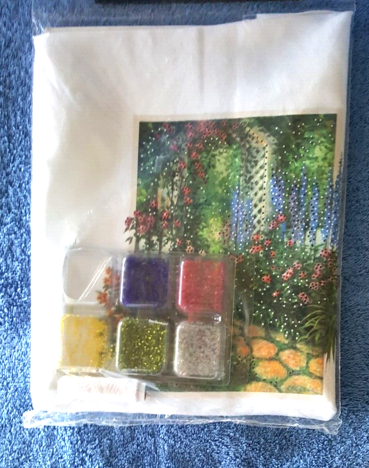 NIP Design Works Flower GARDEN SERENADE #2452 Bead Point Kit