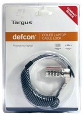 LAPTOP CABLE LOCK COMBINATION-LOCK Extends 5.5 FT COMPACT DESIGN