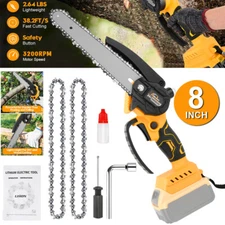 8 Inch Mini Cordless Chainsaw Handheld Electric Chainsaw Wood Cutter for Dewalt
