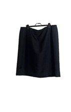 Liz Claiborne Skirt Sz 24W Black Pencil Textured Work Career Special Events