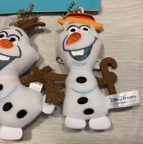 Tokyo Disney Parks Frozen Olaf Plüschpuppe Schlüsselanhänger Posten Abzeichen Disneyland Japan - Bild 5 von 8