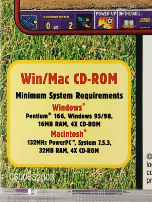 BACKYARD SOCCER MLS EDITION (PC CD-ROM) - 2000 humongous sports