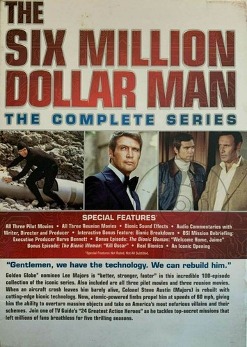 The Six Million Dollar Man:Complete Series+Reunion Collection DVD Set NEW 6 - Picture 3 of 4
