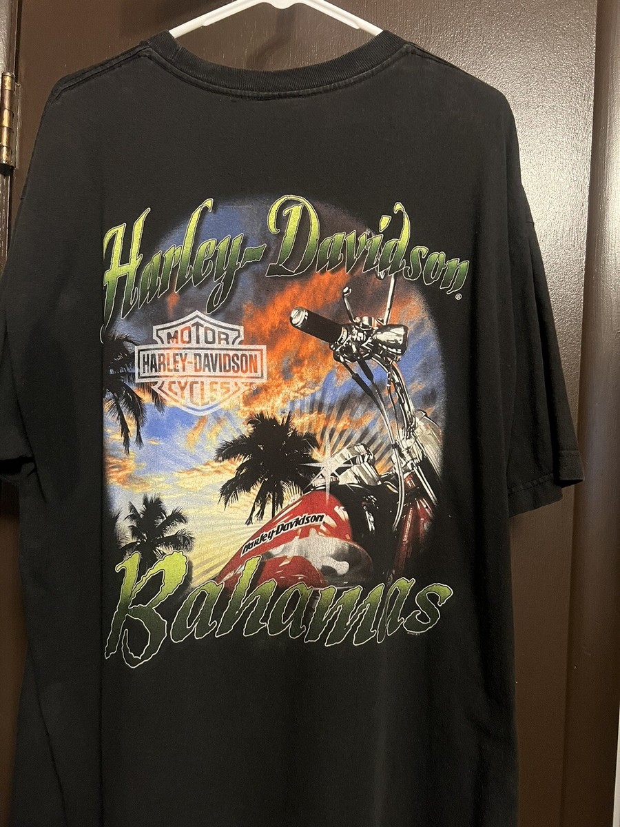 【きゆう】Harley-Davidson Bahamas 長袖シャツ Harley davidson mens t shirt xl Bahamas | eBay