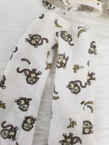 Bratz Doll Monkey Pajamas Slumber Party Meygan Outfit 2 Piece Set y2k flare MGA - Picture 3 of 7