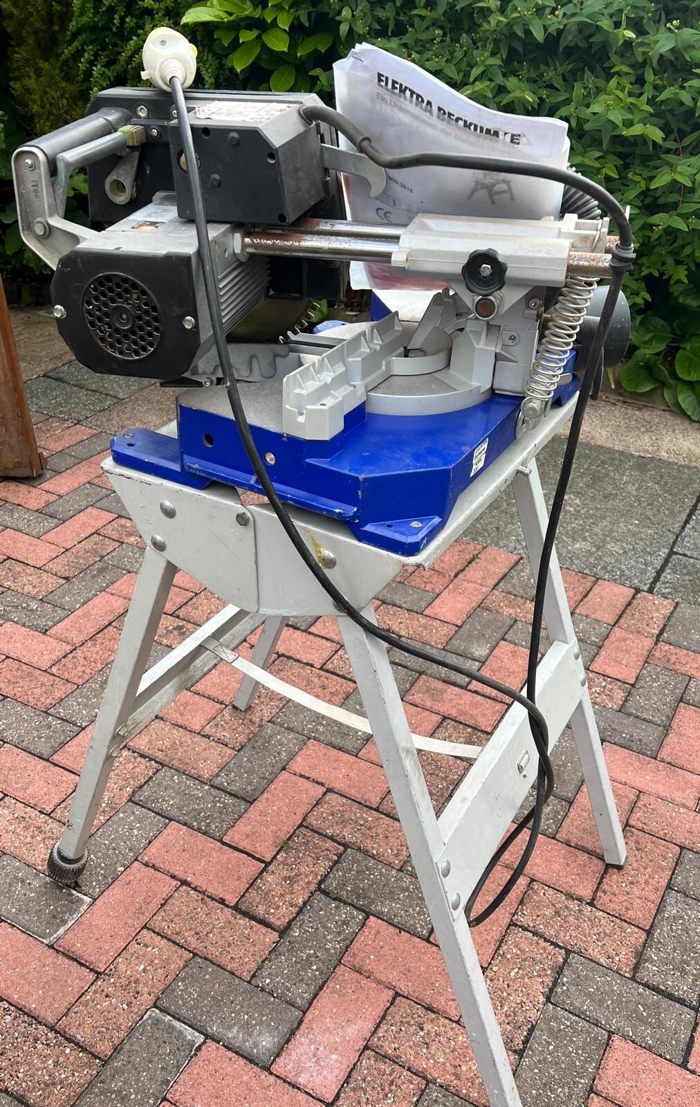 Elektra Beckum KGS 331 Chop Saw & Bench, Fully working order eBay