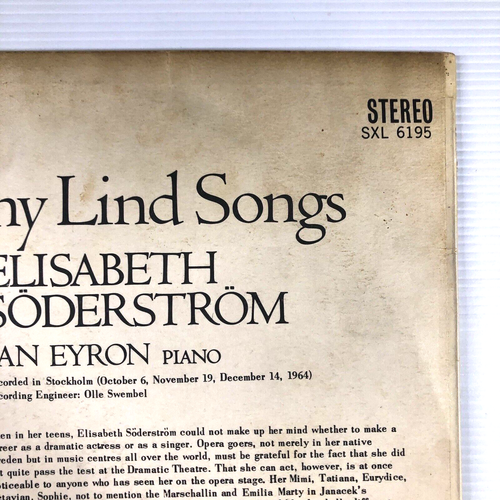Elisabeth Söderström, Jan Eyron - Jenny Lind Songs SXL 6195 12" Vinyl Record VGC - Bild 10 von 20
