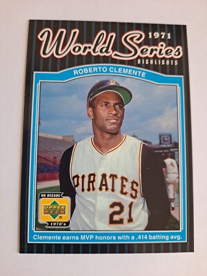 2001 Upper Deck Decade 1970's #172 Roberto Clemente World Series