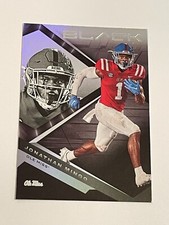 2023 Chronicles Black Draft Picks Football #17 - Jonathan Mingo RC - Ole Miss