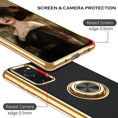 For Samsung Galaxy S20 FE 5G Case Shockproof Heavy Duty Ring Stand Cover - Picture 7 of 8